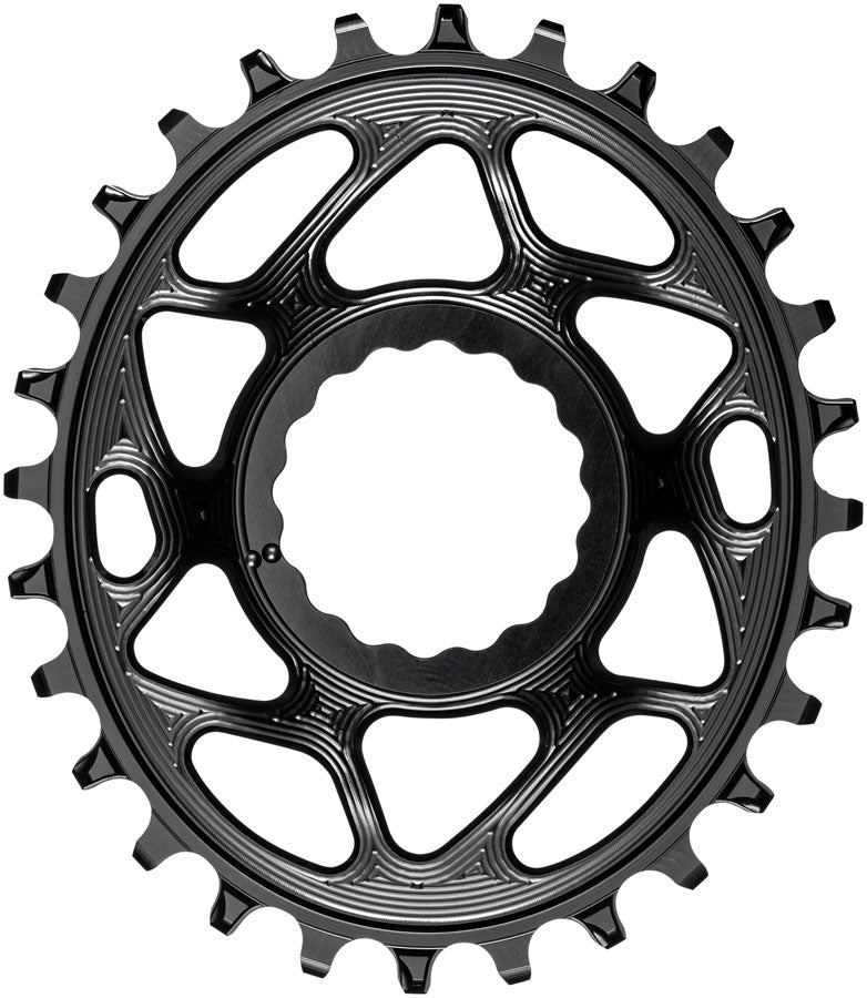 absoluteBLACK Oval Narrow-Wide Direct Mount Chainring - 28t CINCH Direct Mount 3mm Offset BLK