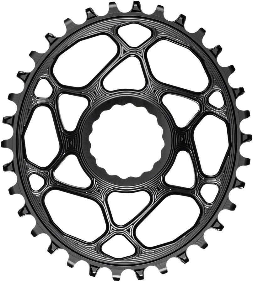 absoluteBLACK Oval Narrow-Wide Direct Mount Chainring - 34t CINCH Direct Mount 3mm Offset BLK