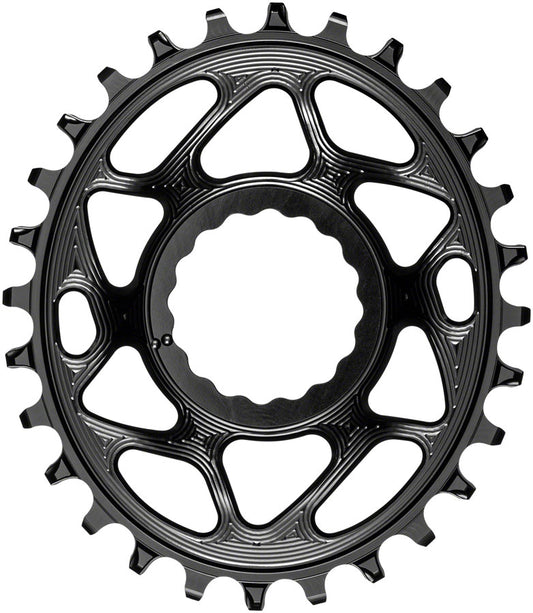 absoluteBLACK Oval Narrow-Wide Direct Mount Chainring - 28t CINCH Direct Mount 6mm Offset BLK-Goodwynn's