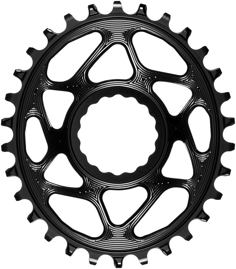 absoluteBLACK Oval Narrow-Wide Direct Mount Chainring - 30t CINCH Direct Mount 6mm Offset BLK