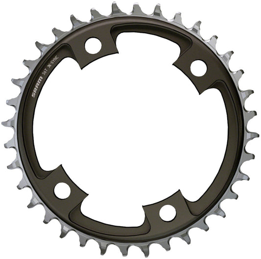 SRAM 36 Tooth 107mm BCD x 4-Bolt 1x12-Speed X-Sync Chainring Blast Black-Goodwynn's