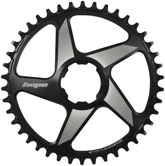 Hope RX Spiderless Chainring - 42t Hope Direct Mount Black-Goodwynn's