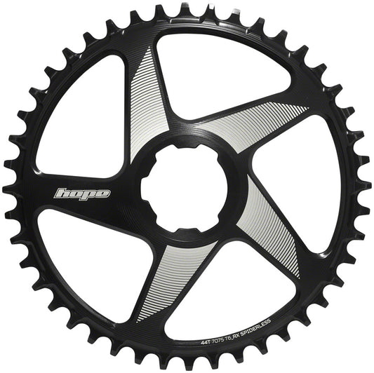 Hope RX Spiderless Chainring - 44t Hope Direct Mount Black-Goodwynn's