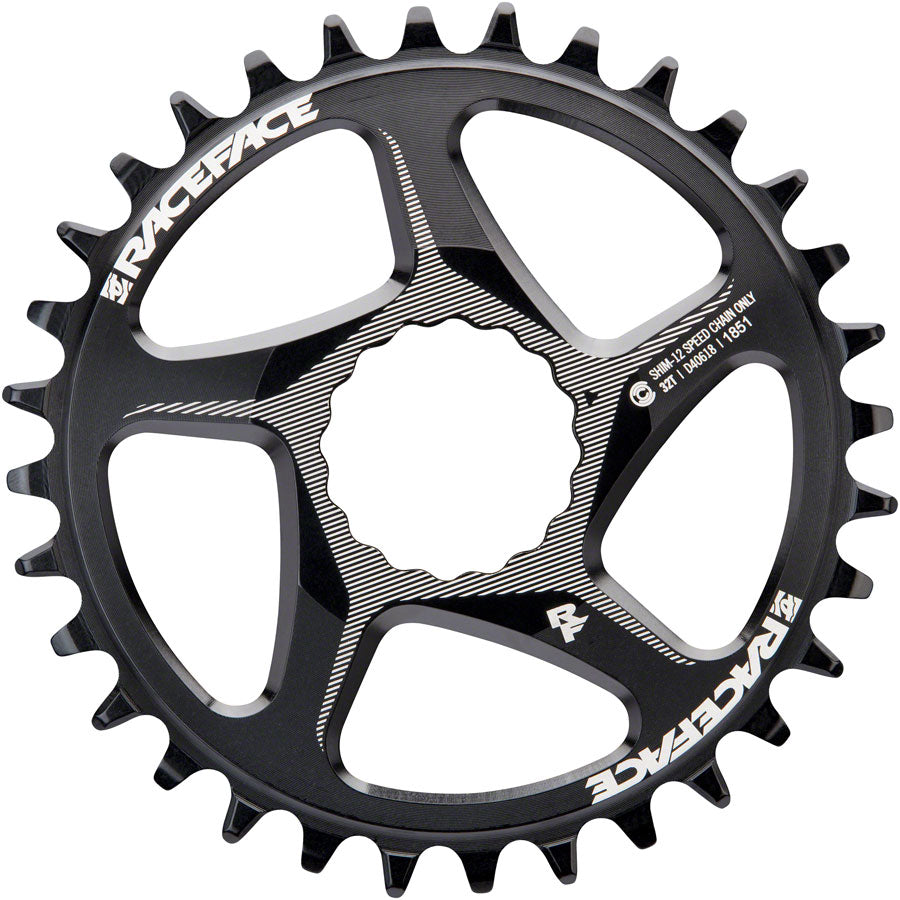 RaceFace Narrow Wide Direct Mount CINCH Aluminum Chainring - Shimano 12-Speed requires Hyperglide+ compatible chain 32t BLK-Goodwynn&#39;sGoodwynn&#39;s