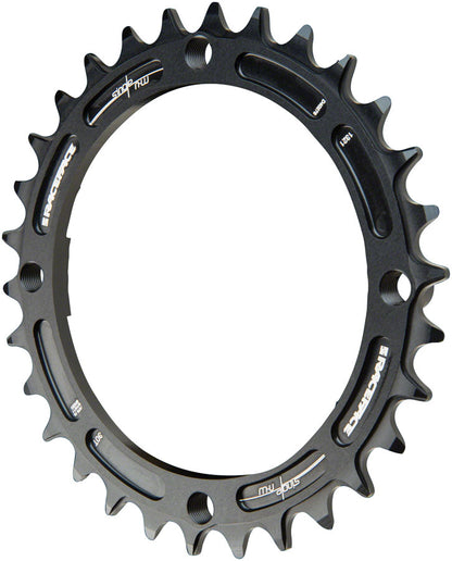 RaceFace Narrow Wide Chainring: 104mm BCD 30t Black