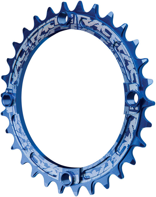 RaceFace Narrow Wide Chainring: 104mm BCD 30t Blue-Goodwynn's