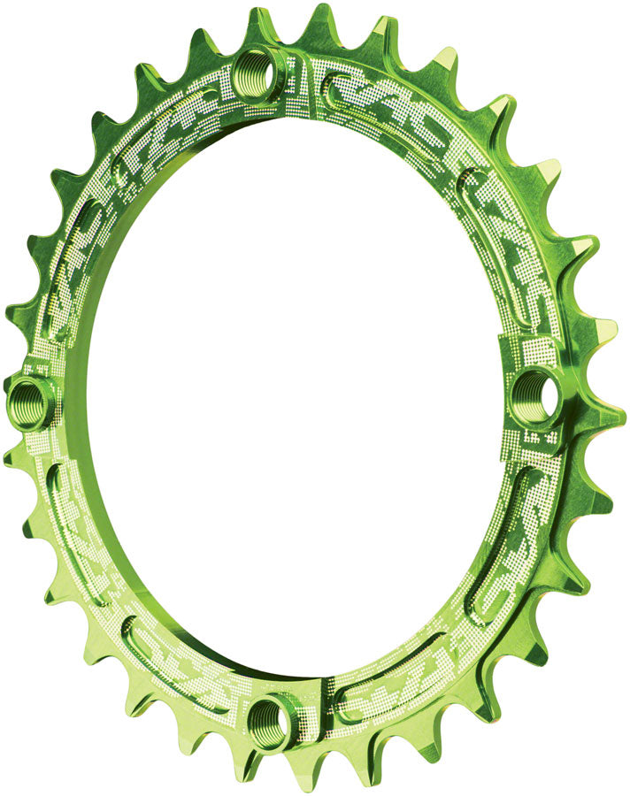 RaceFace Narrow Wide Chainring: 104mm BCD 30t Green-Goodwynn&#39;sGoodwynn&#39;s