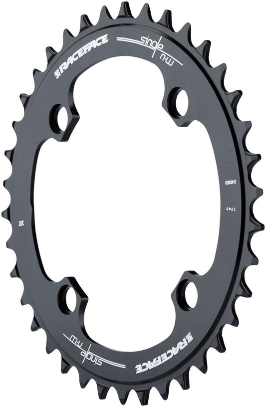 RaceFace Narrow Wide Chainring: 104mm BCD 32t Black-Goodwynn's