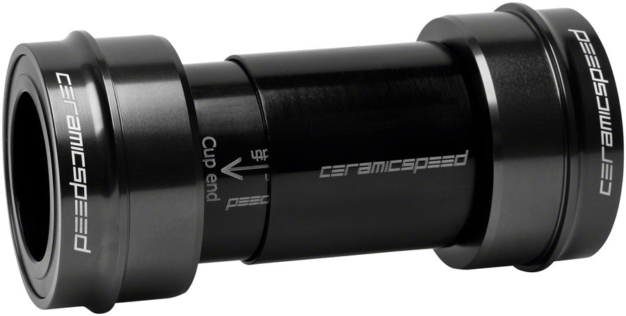 CeramicSpeed PF30 Road Bottom Bracket - DUB Road Spindle Coated Races Black