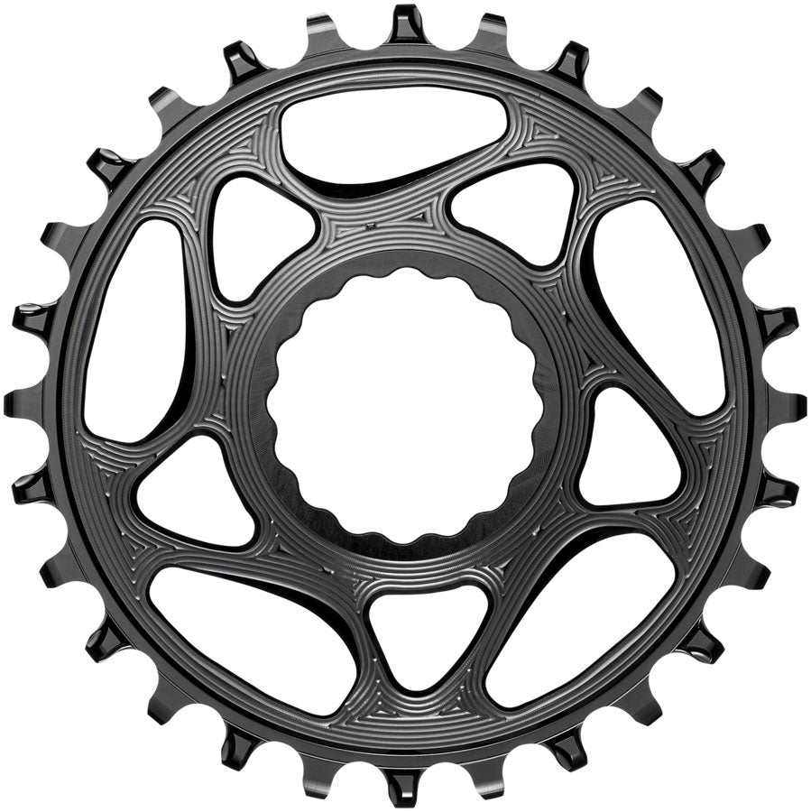 absoluteBLACK Round Narrow-Wide Direct Mount Chainring - 28t CINCH Direct Mount 3mm Offset BLK-Goodwynn&#39;sGoodwynn&#39;s