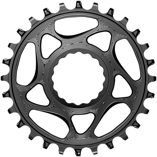 absoluteBLACK Round Narrow-Wide Direct Mount Chainring - 28t CINCH Direct Mount 3mm Offset BLK-Goodwynn's