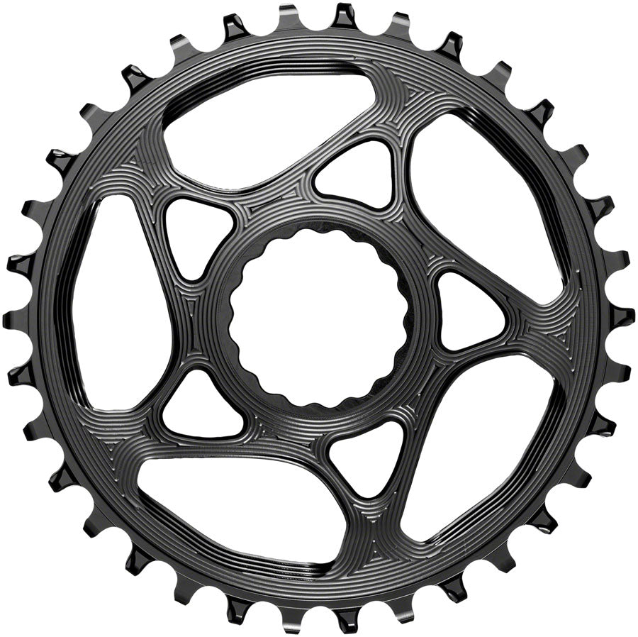 absoluteBLACK Round Narrow-Wide Direct Mount Chainring - 34t CINCH Direct Mount 3mm Offset BLK-Goodwynn&#39;sGoodwynn&#39;s