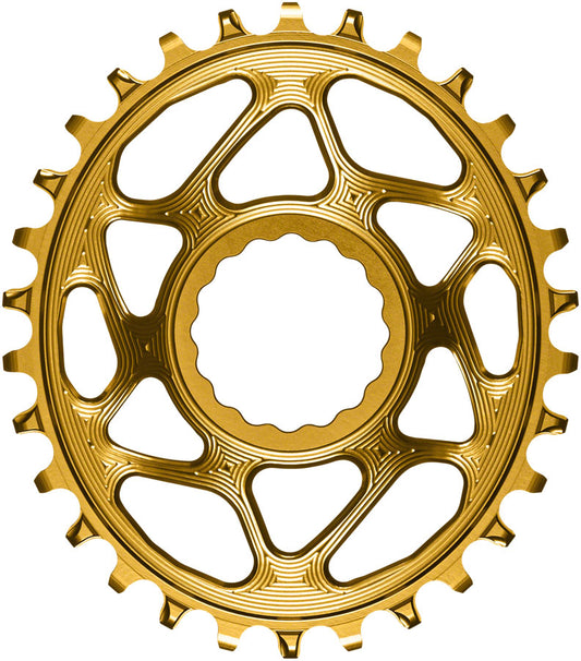 Absolute Black Oval Cinch DM Boost Chainring 30T - Gold-Goodwynn's