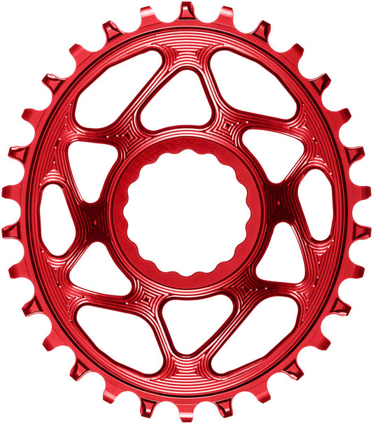 Absolute Black Oval Cinch DM Boost Chainring 30T - Red-Goodwynn's