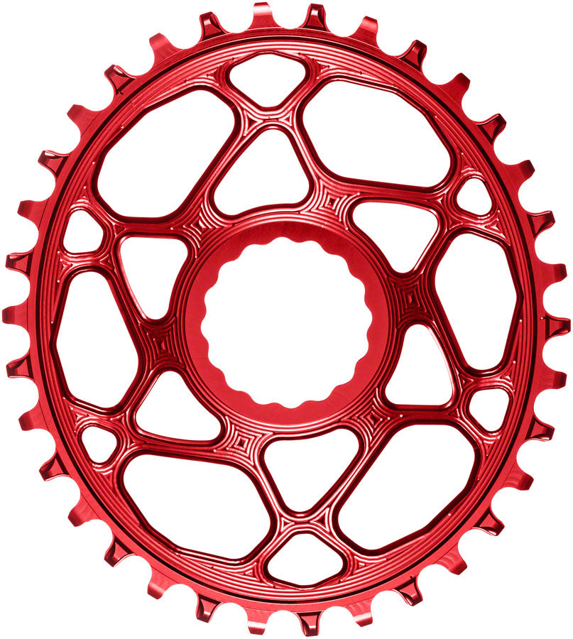 Absolute Black Oval Cinch DM Boost Chainring 34T - Red-Goodwynn&#39;sGoodwynn&#39;s