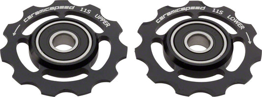 CeramicSpeed Pulley Wheels for Shimano 11-speed - 11 Tooth Alloy Black-Goodwynn's