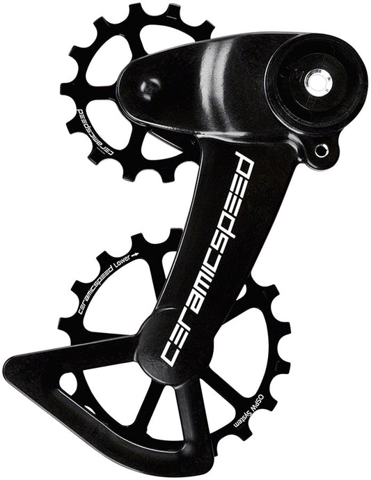 CeramicSpeed OSPW X Pulley Wheel System SRAM Eagle AXS - Alloy Pulley Carbon Cage BLK-Goodwynn's