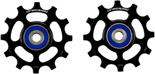 CeramicSpeed Pulley Wheels Shimano 11-Speed - 12 Tooth Narrow Wide Alloy BLK-Goodwynn's