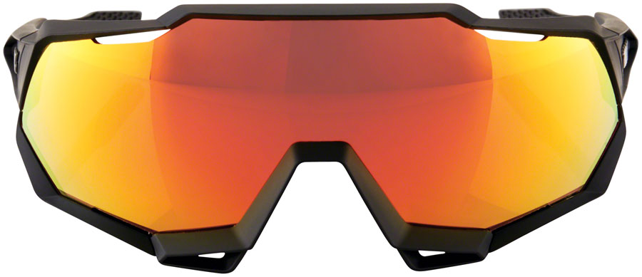 100% Speedtrap Sunglasses - Soft Tact Black HiPER Red Multilayer Mirror Lens-Goodwynn&#39;sGoodwynn&#39;s