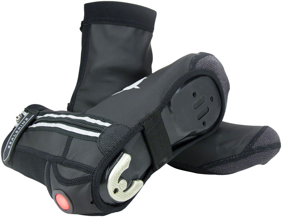 Sealskinz All Weather LED Open Sole Cycle Overshoe - Black Small-Goodwynn&#39;sGoodwynn&#39;s