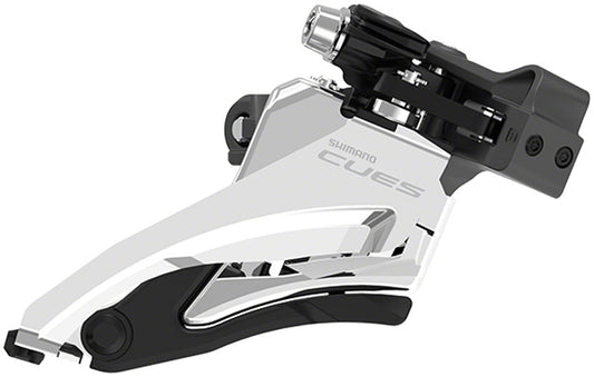 Shimano CUES FD-U6000-M Front Derailleur - 10/11-Speed Double Side Swing Mid Clamp Mount 36/40t Max BLK/Silver-Goodwynn's