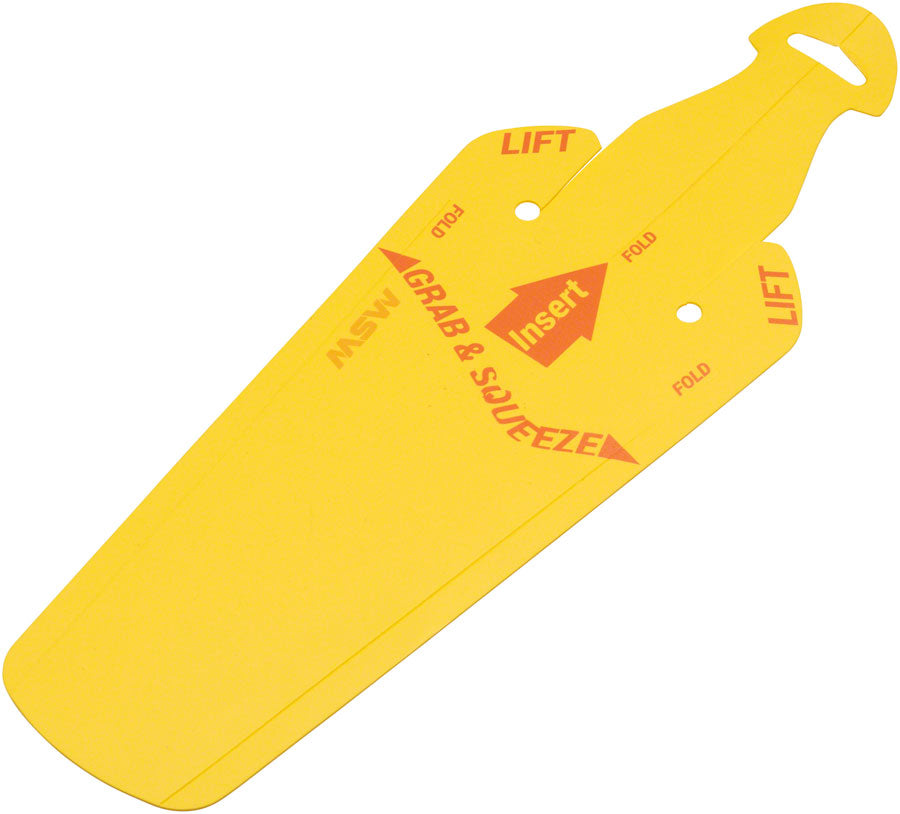 MSW Splashpad Fender - Rear Yellow-Goodwynn&#39;sGoodwynn&#39;s