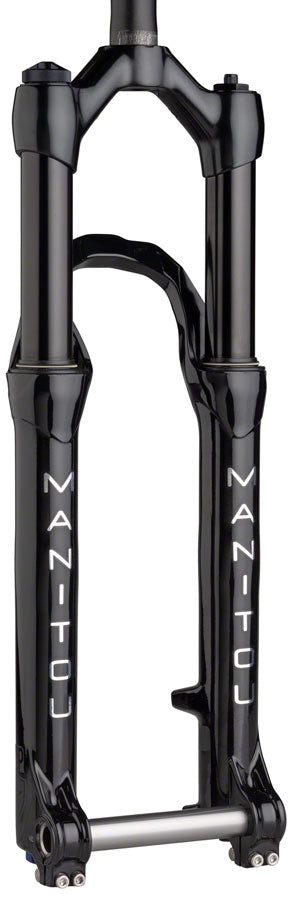 Manitou Circus Expert Suspension Fork - 26" 130 mm 20 x 110 mm 41 mm Offset Gloss BLK Straight Steerer