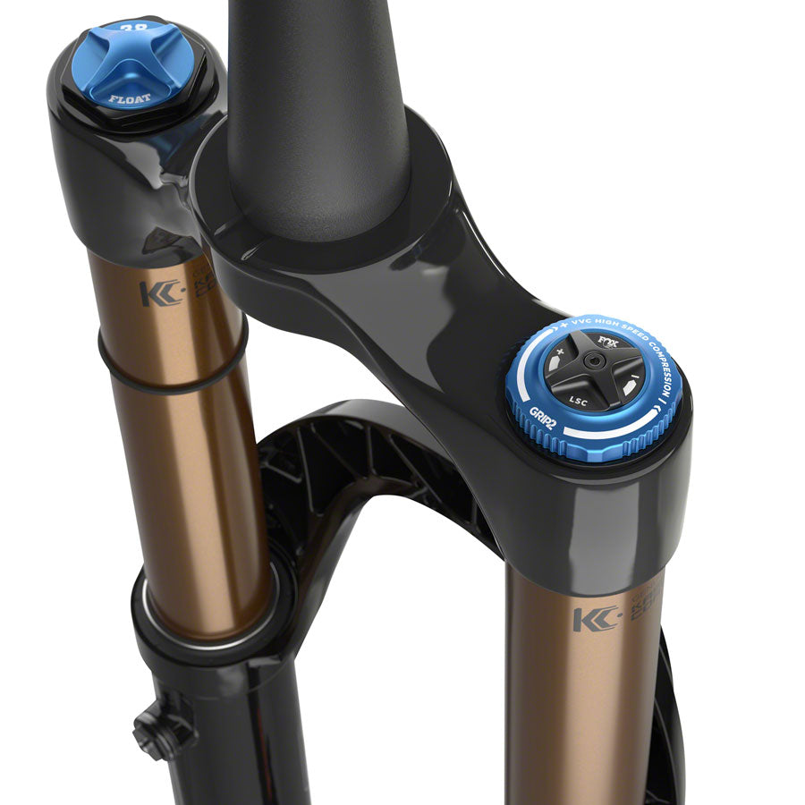 FOX 38 E-Optimized Factory Suspension Fork - 27.5" 170 mm 15QR x 110 mm 44 mm Offset Shiny BLK Grip 2-Goodwynn&#39;sGoodwynn&#39;s