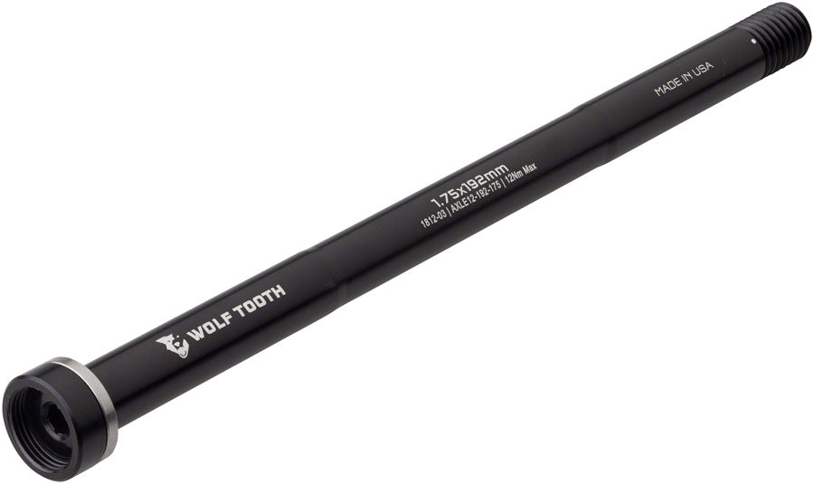 Wolf Tooth Rear Thru Axle - M12 1.75 x 192mm Black-Goodwynn&#39;sGoodwynn&#39;s