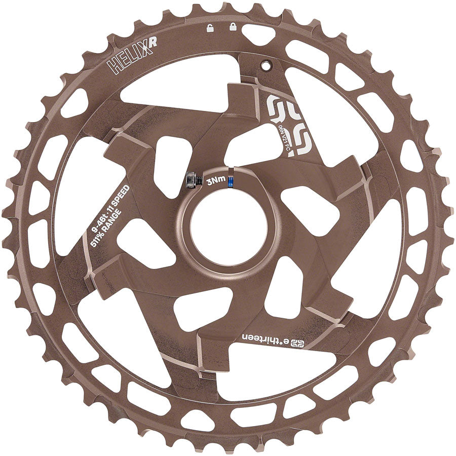 e*thirteen Helix R Cassette - 11-Speed 9-46t Nickel/Gray-Goodwynn&#39;sGoodwynn&#39;s