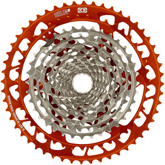 e*thirteen Helix Race Cassette - 12-Speed 9-52t Naranja-Goodwynn's