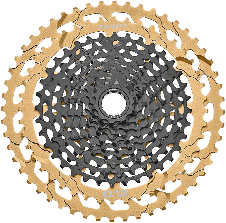 TRP CS-M9050-12 EVO Cassette - 12-Speed 10-52t MicroSpline Compatible BLK/Gold-Goodwynn&#39;sGoodwynn&#39;s