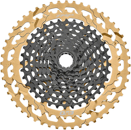 TRP CS-M9050-12 EVO Cassette - 12-Speed 10-52t MicroSpline Compatible BLK/Gold-Goodwynn's