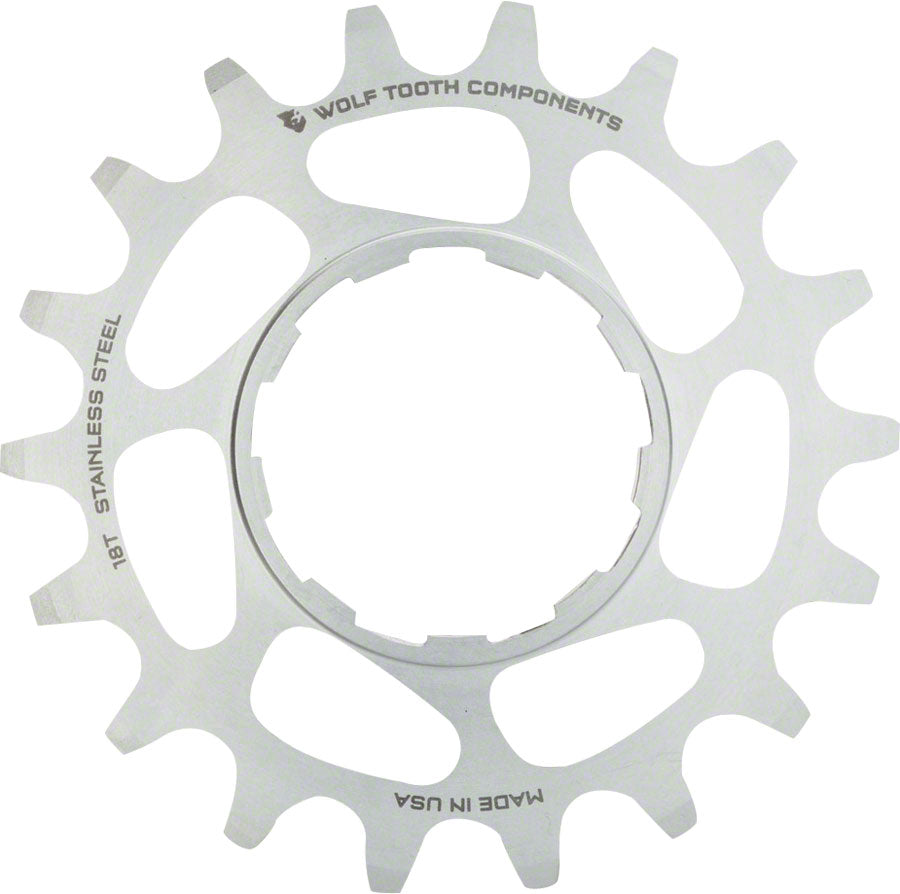 Wolf Tooth Single Speed Stainless Steel Cog - 16t Compatible 3/32" Chains