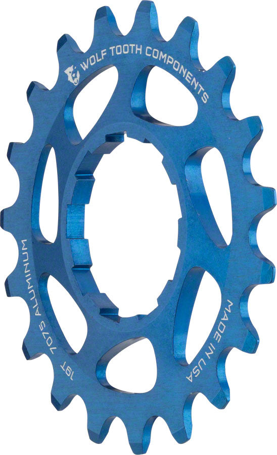 Wolf Tooth Single Speed Aluminum Cog - 19t Compatible with 3/32" Chains Blue-Goodwynn&#39;sGoodwynn&#39;s