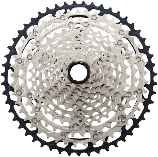 Shimano SLX CS-M7100 Cassette - 12-Speed 10-45t Silver/Black Micro Spline-Goodwynn's