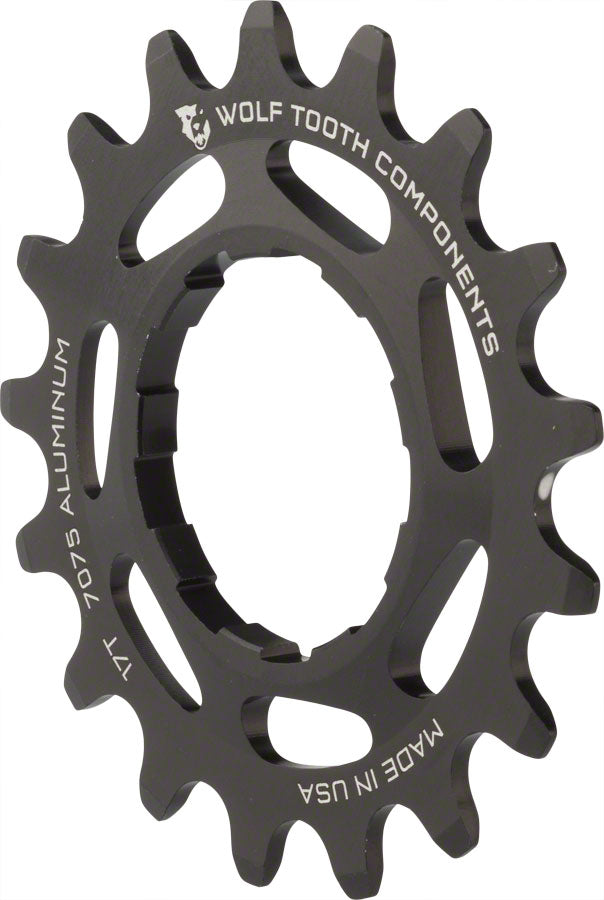 Wolf Tooth Single Speed Aluminum Cog - 17t Compatible 3/32" Chains BLK-Goodwynn&#39;sGoodwynn&#39;s