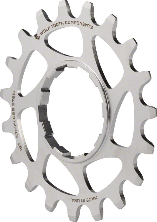 Wolf Tooth Single Speed Stainless Steel Cog - 19t Compatible 3/32" Chains-Goodwynn's