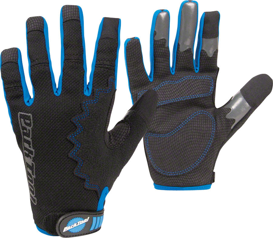 Park Tool GLV-1 Mechanics Gloves - Black/Blue Full Finger 2X-Large