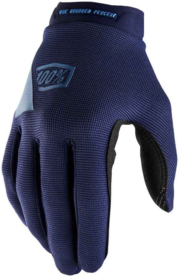 100% Ridecamp Gloves - Navy/Slate Blue Full Finger Medium-Goodwynn&#39;sGoodwynn&#39;s