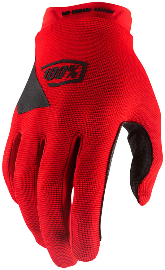 100% Ridecamp Gloves - Red Full Finger Small-Goodwynn's