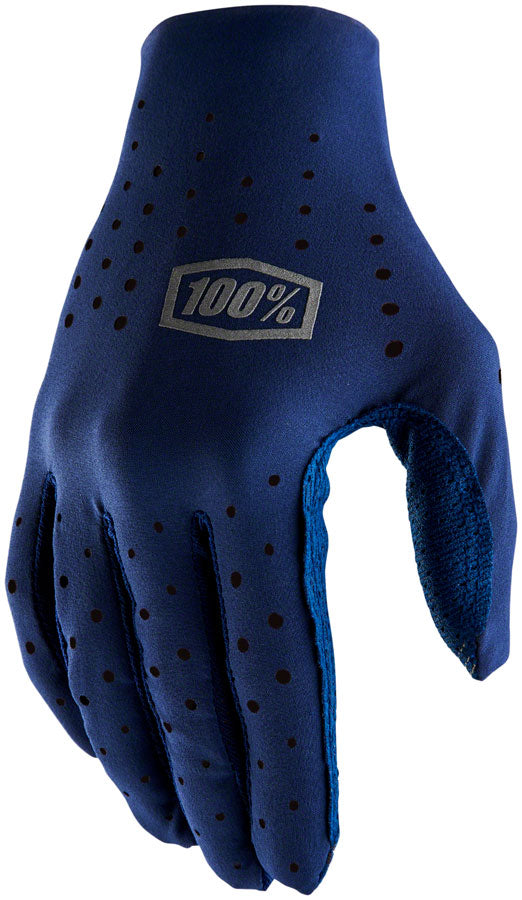 100% Sling Gloves - Navy Full Finger Medium-Goodwynn's