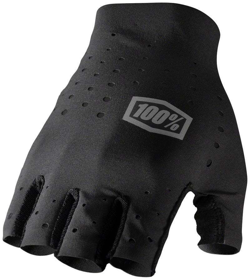 100% Sling Gloves - Black Short Finger Small