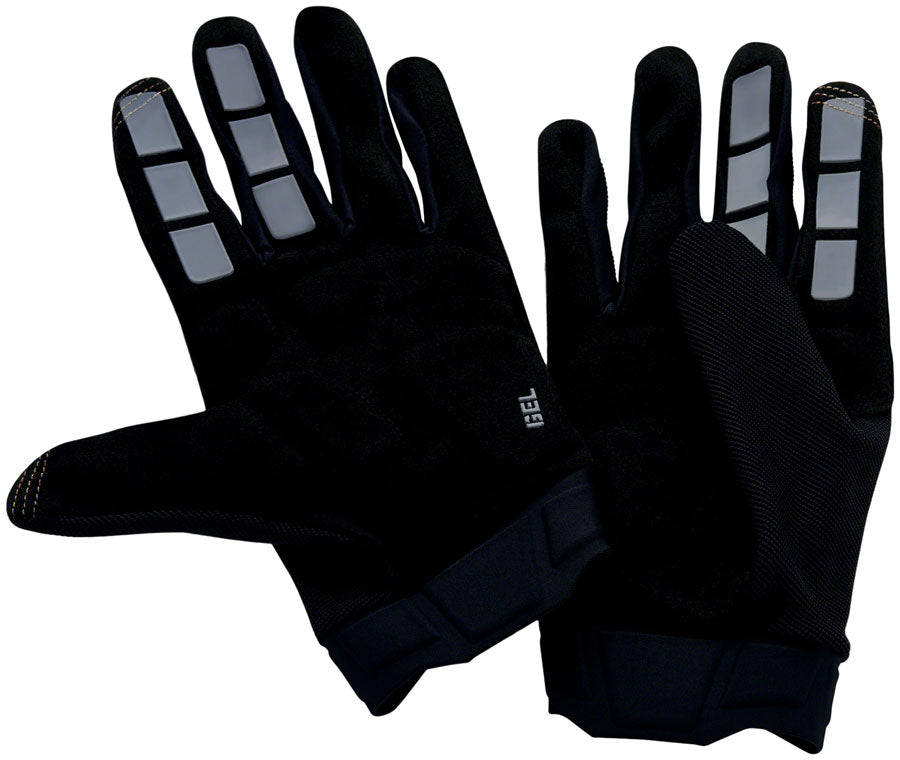 100% Ridecamp Gel Gloves - Black Full Finger Medium-Goodwynn&#39;sGoodwynn&#39;s