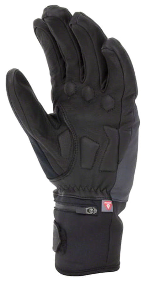 SealSkinz Upwell Waterproof Heated Gloves - Black Full Finger X-Large