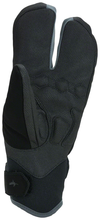 SealSkinz Barwick Xtreme Split Finger Gloves - Black/Gray Full Finger Medium