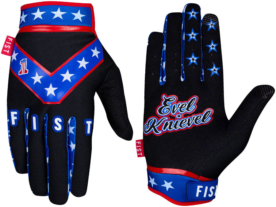 Fist Handwear Evel Knievel Gloves - Black Full Finger 2X-Small