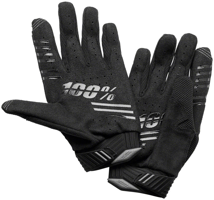 100% R-Core Gloves - Black Full Finger Mens Large-Goodwynn&#39;sGoodwynn&#39;s