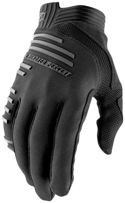 100% R-Core Gloves - Black Full Finger Mens Medium-Goodwynn's