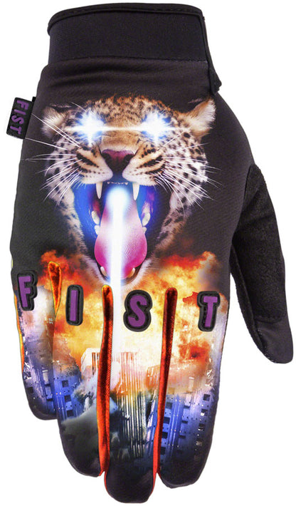 Fist Handwear Lazer Leopard Glove - Multi-Color Full Finger 2X-Small